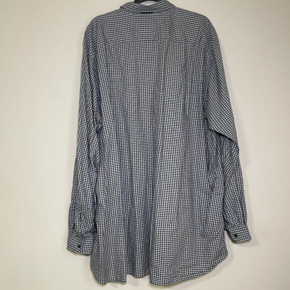Men's 2XT Lacoste Black & Gray Plaid Long Sleeve Button Down Shirt - Picture 6 of 6